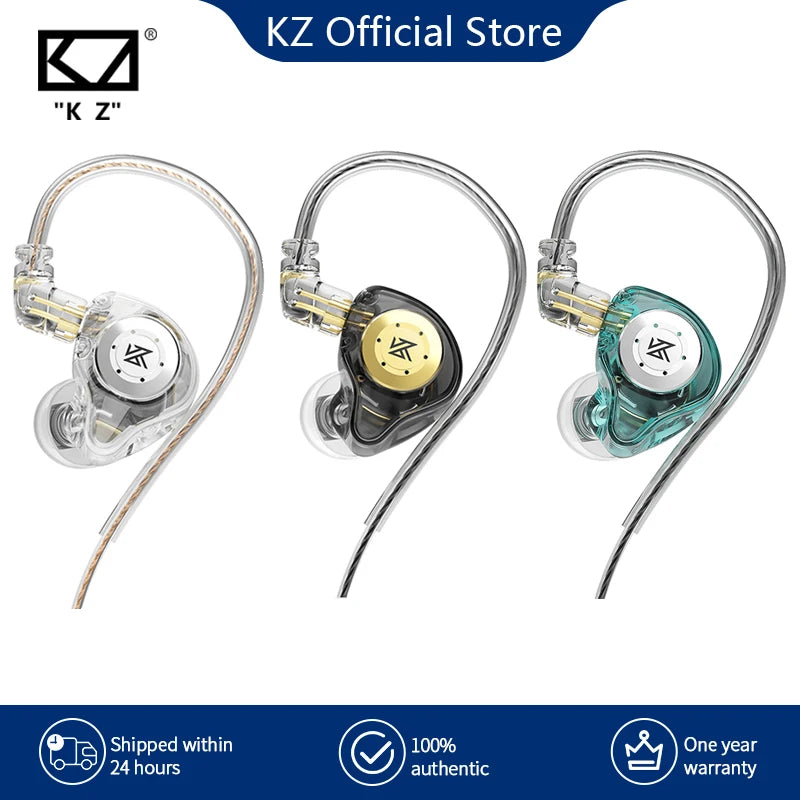 KZ EDX pro Earphones Bass Earbuds In Ear Monitor Headphones Sport Noise Cancelling HIFI Headset New Arrival! - Areei